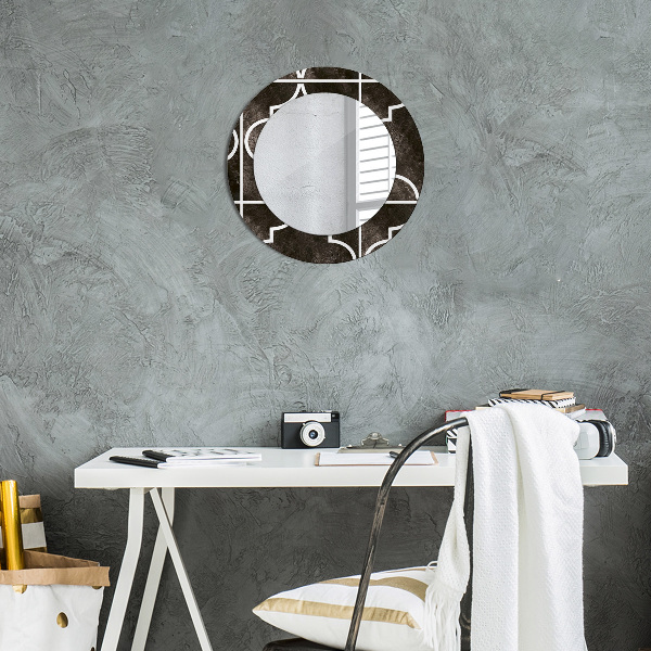 Round decorative mirror Antique tiles