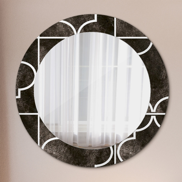 Round decorative mirror Antique tiles