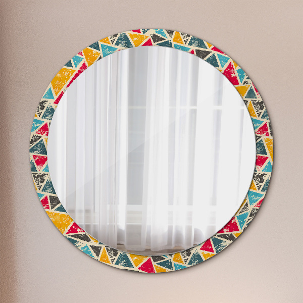 Round wall mirror decor Retro composition