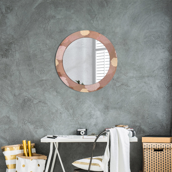 Round wall mirror decor Roses composition