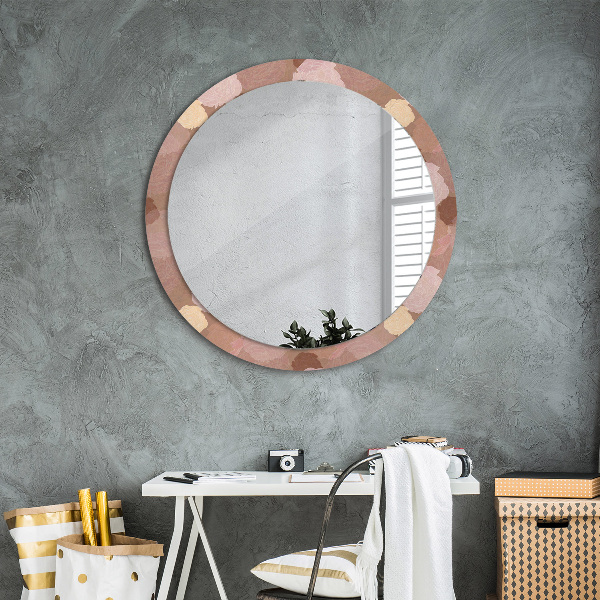 Round wall mirror decor Roses composition