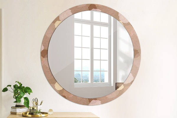 Round wall mirror decor Roses composition