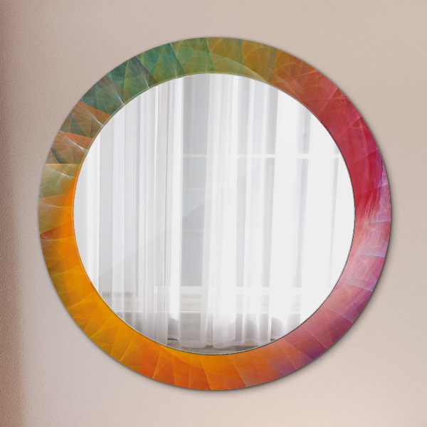 Round decorative mirror Hypnotic spiral