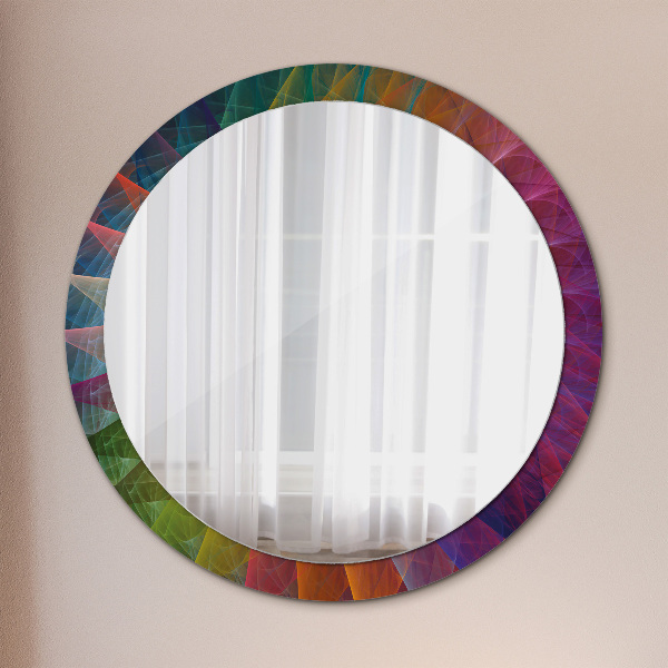 Round decorative mirror Hypnotic spiral