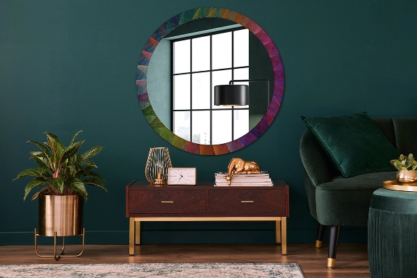 Round decorative mirror Hypnotic spiral