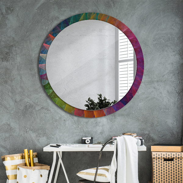 Round decorative mirror Hypnotic spiral