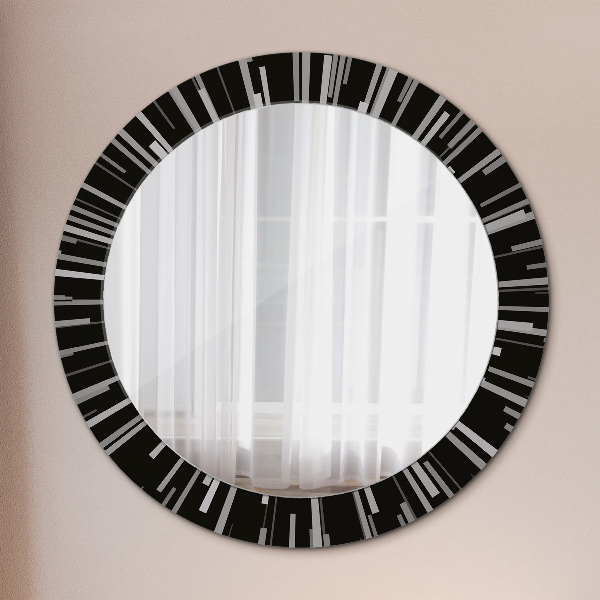 Round decorative mirror Radiant composition