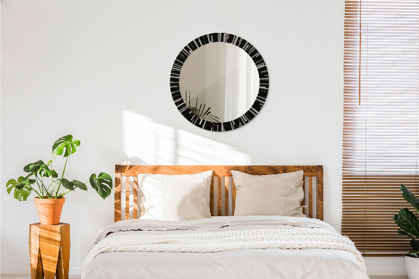Round decorative mirror Radiant composition