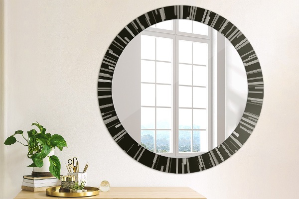 Round decorative mirror Radiant composition