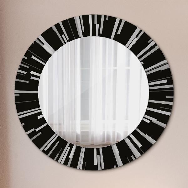 Round decorative mirror Radiant composition