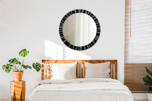 Round decorative mirror Radiant composition