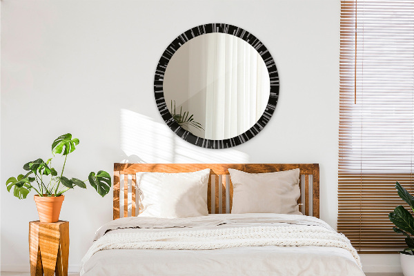 Round decorative mirror Radiant composition
