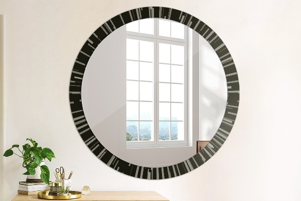 Round decorative mirror Radiant composition