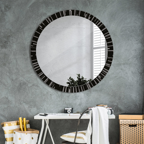 Round decorative mirror Radiant composition