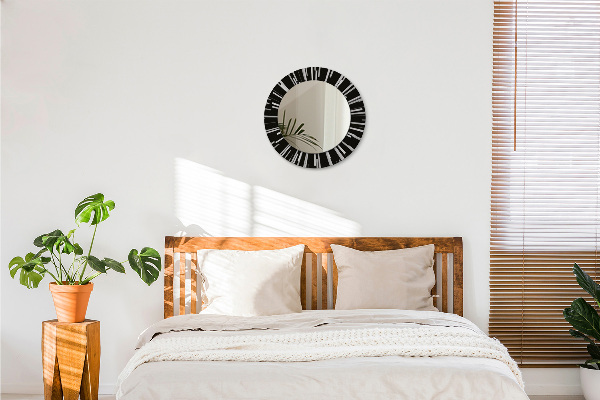 Round decorative mirror Radiant composition