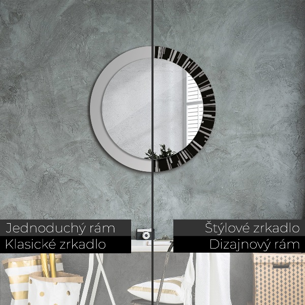 Round decorative mirror Radiant composition