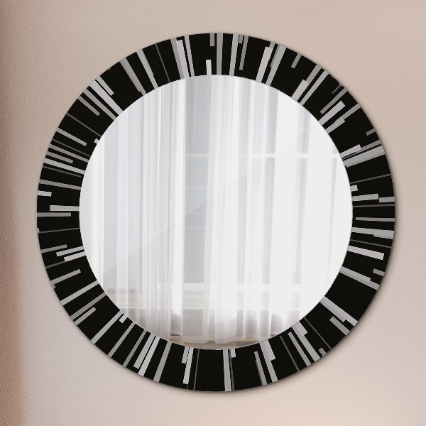 Round decorative mirror Radiant composition