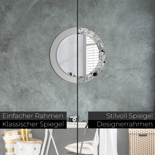 Round decorative mirror Template