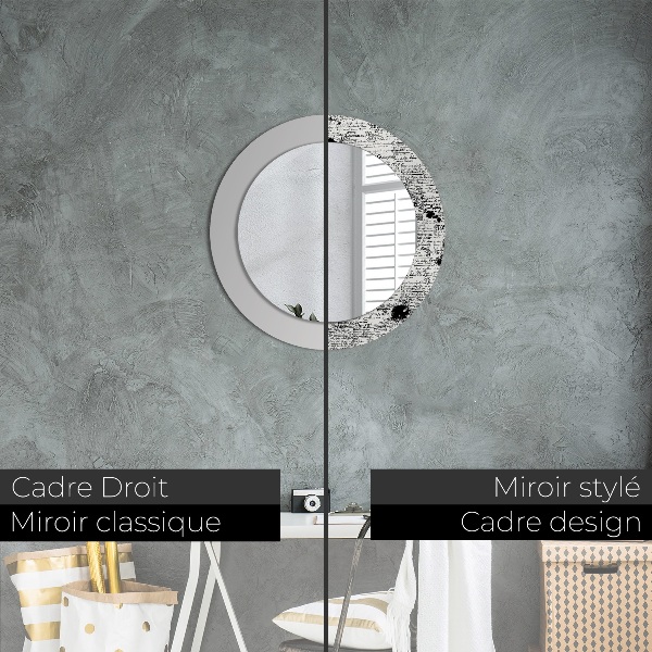 Round decorative mirror Template