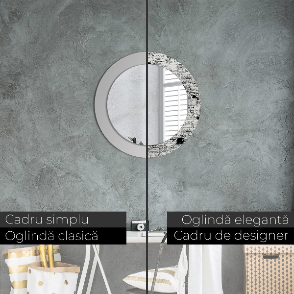 Round decorative mirror Template
