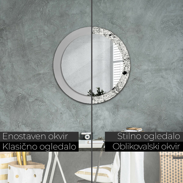 Round decorative mirror Template