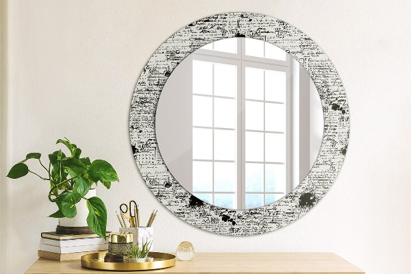 Round decorative mirror Template