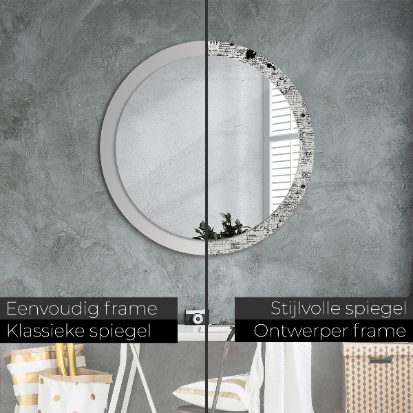 Round decorative mirror Template
