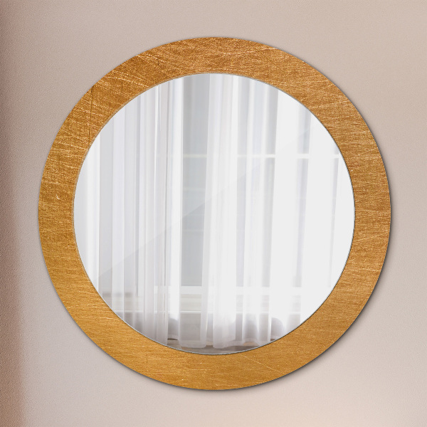 Round decorative mirror Metal surface