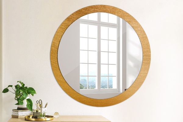 Round decorative mirror Metal surface