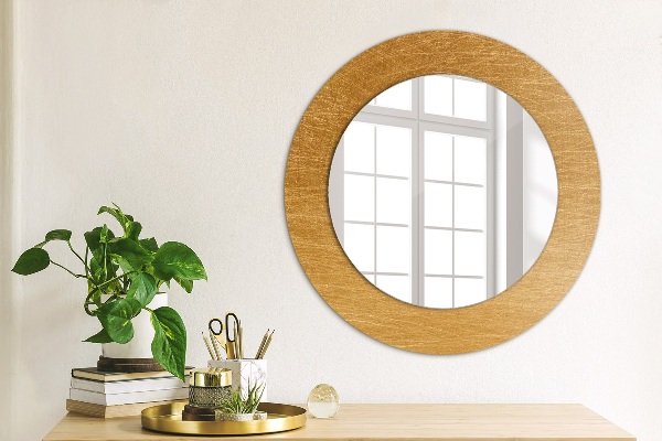 Round decorative mirror Metal surface