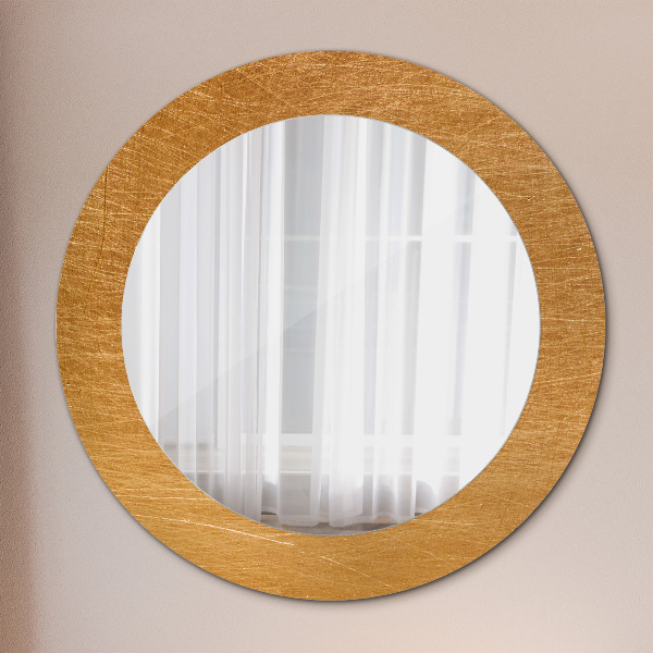 Round decorative mirror Metal surface