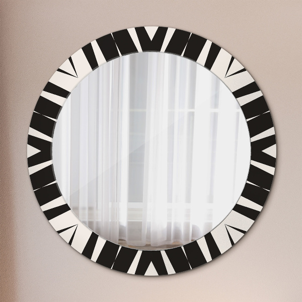 Round printed mirror Abstraction geometry