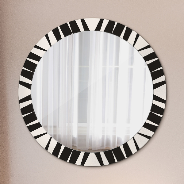 Round printed mirror Abstraction geometry