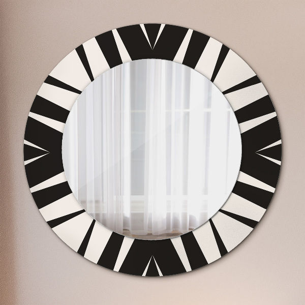 Round printed mirror Abstraction geometry