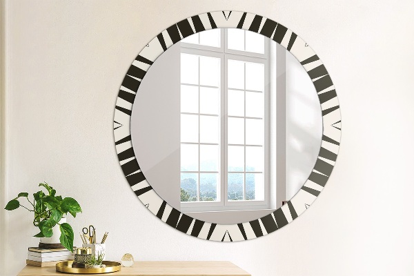 Round printed mirror Abstraction geometry