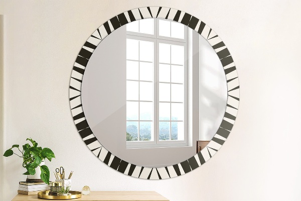 Round printed mirror Abstraction geometry
