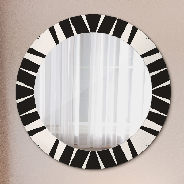 Round printed mirror Abstraction geometry