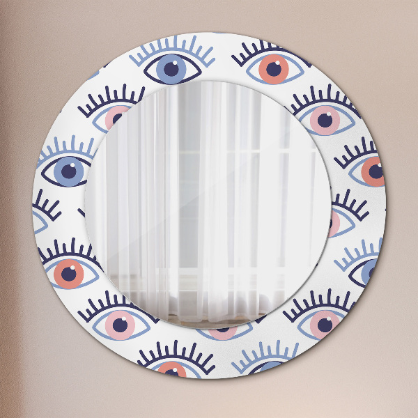 Round wall mirror decor Style of modern eyes
