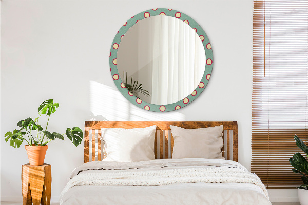 Round printed mirror Dots