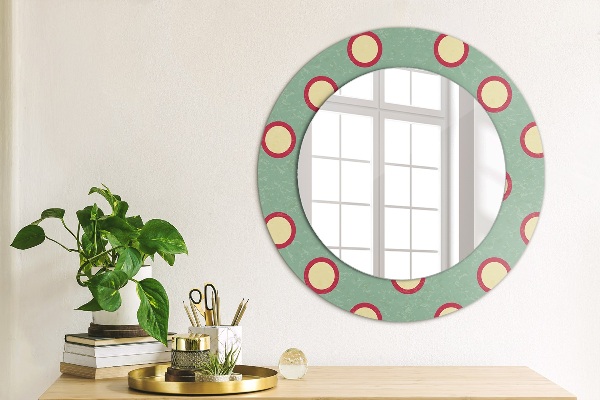 Round printed mirror Dots