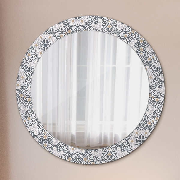 Round decorative mirror Geometric ornaments