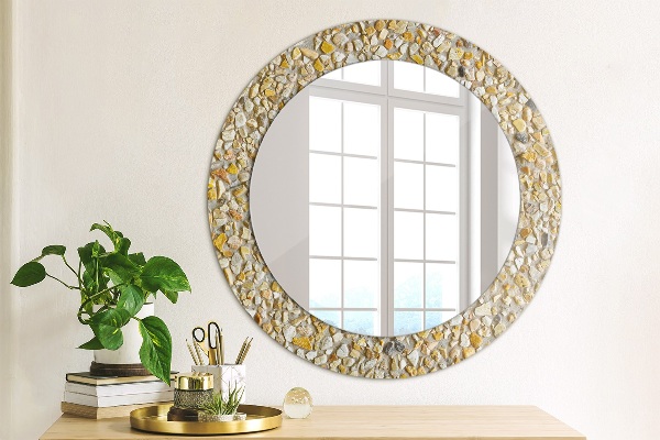 Round decorative mirror Lastric pattern
