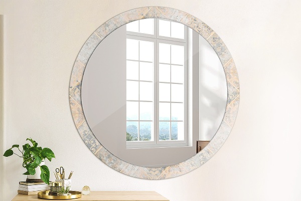 Round wall mirror decor Shabby mosaic