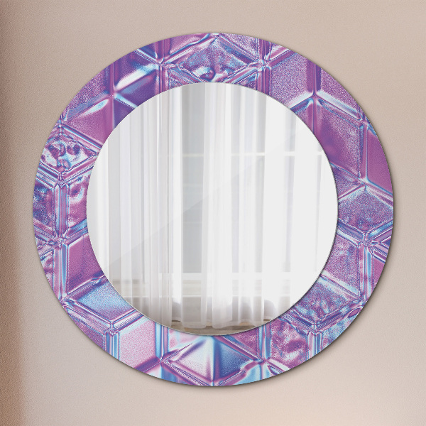 Round wall mirror decor Abstract surreal