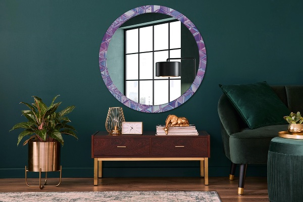 Round wall mirror decor Abstract surreal