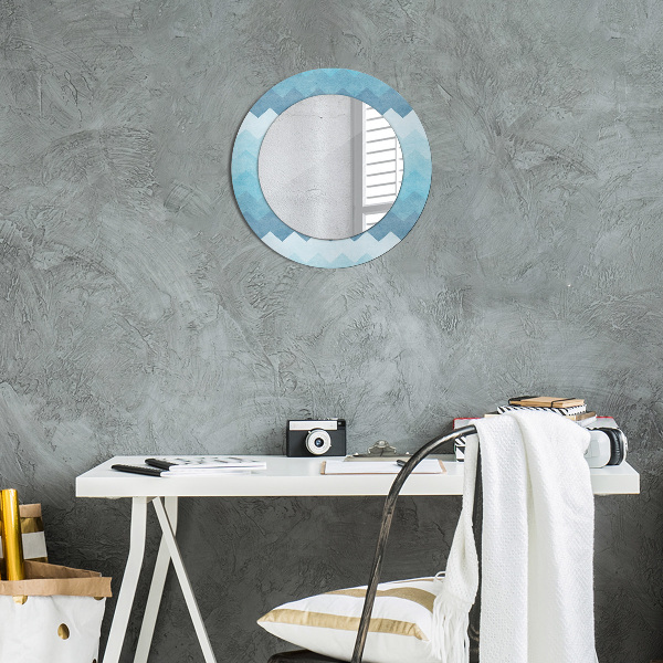 Round wall mirror decor Shoemaker's pattern