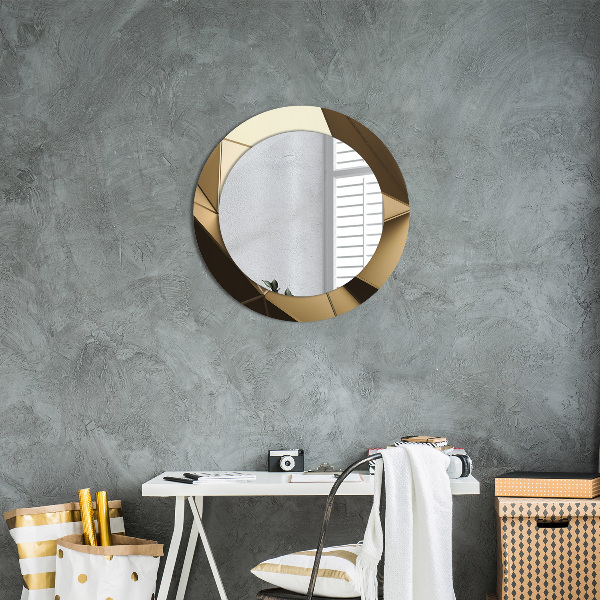 Round decorative mirror Modern abstraction