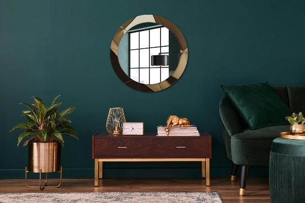 Round decorative mirror Modern abstraction