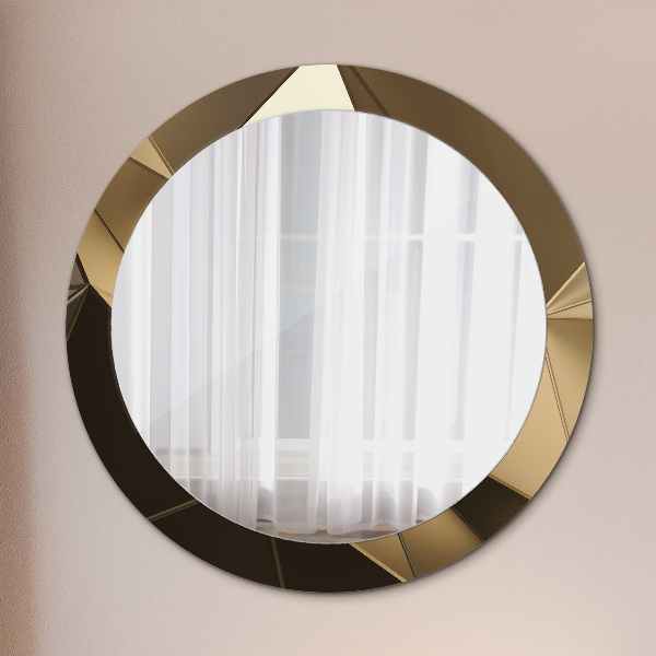 Round decorative mirror Modern abstraction