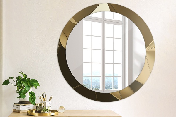 Round decorative mirror Modern abstraction